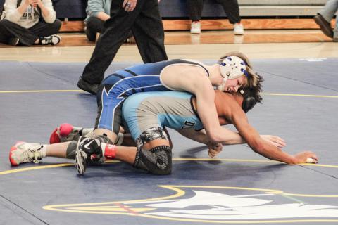 Gladwin’s Brady Demory battled his way to a 5-4 victory in the final at 120 Saturday at Shepherd to win a district title and advance to the regional.