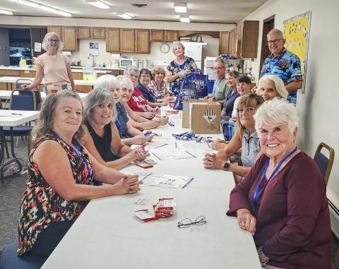 On July 28, 2025, members of MARSP – Gladwin County Chapter participated in a work bee to attach MARSP business cards and chapter contact information to candy bars for distribution to staff at Beaverton and Gladwin Schools on the staff’s first day of school.