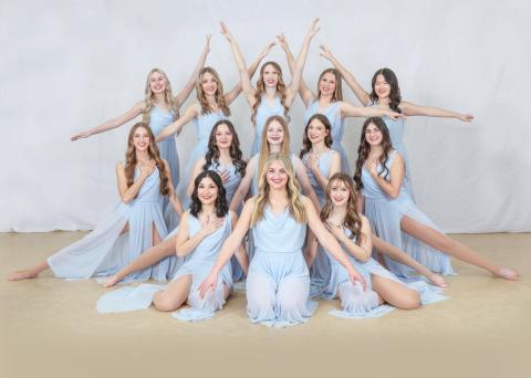 Sr. Lyrical “Goodbye Yellow Brick Road” received a diamond award, as well as first overall and Most Entertaining, with a scholarship to attend nationals. Dancers are pictured left to right, back row: Averie Thurlow, Madi Wendling, Aloisia Graveline, Audrey Schmidt, and Jiayi Rees. In middle: Breelyn Visser, Kaitlyn Kelien, Arabella MacInnes, Zaidee LeVasseur, and Karah Dee. In front: Kenndal Wendling, Braelyn DeLisle, and Gabby Mathews.