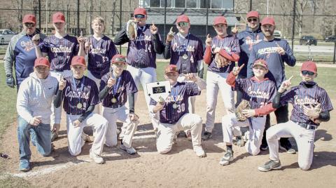 The Gladwin County Captains 14U baseball team won their first tournament this past weekend in the Muskegon Early Bird Tournament. Players are: Dalton Dull, Parker Woods, Eisen Corlew, Brady Boynton, Preston Newman, MJ McDonald, Caden McKeever, Karsen Reid, Cameron Oard and Trinity Hair. Coaches are: Mike Mieske, Jimmy Oard, Justin Reid and Jake Oard.