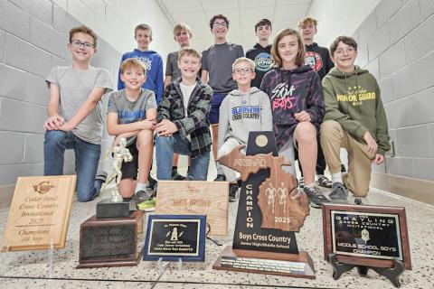 Gladwin Junior High School (GJHS) boys cross-country