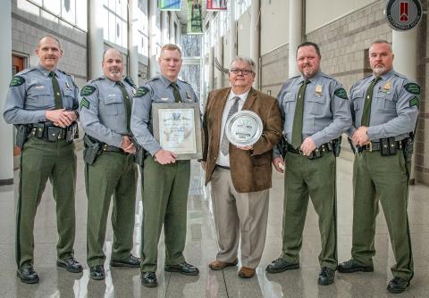 Dan Robinson was recognized as the 2022 Shikar-Safari’s Michigan Wildlife Officer of the Year.