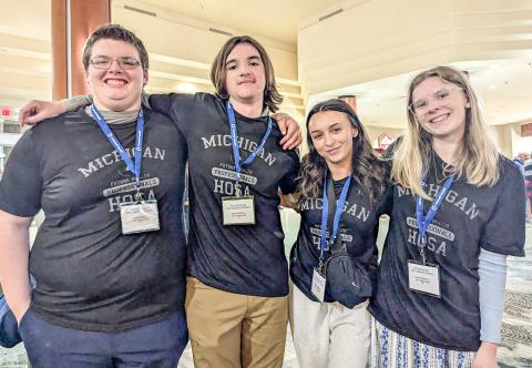 Future health leaders represent Clare-Gladwin CTE at state event