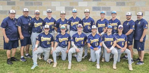 Linwood Post 239 final 2025 season record is 20-11-1. Pictured are team members in front row: Colton Klein, Dane Alexander, Jack Berthiaume, Mikey DeLuca, Westyn Bryant, Robby Mularz. Back row: Coach Terry Brokoff, Coach Scott Brokoff, Mason Meier. Bryce Neitzel, Kaden Gerzseny, Nate Foret, Caleb Emans, Connor Ritchie, Nick Naylor, Coach Hunter Merillat, Coach Josh Higgins. Missing are:Trey Flood, Blake Sian, Brayden Simmon, Kole Wilson; coaches: Mark Novak and Justin Davis.