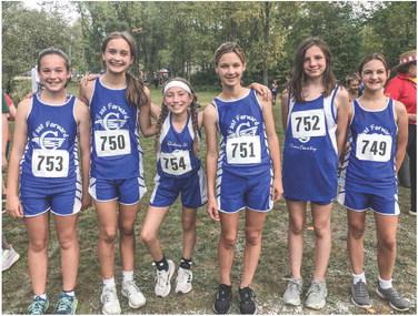 Gladwin Junior High girls cross country team LAKE