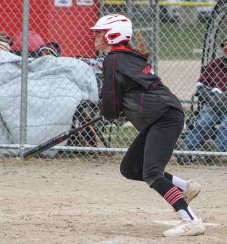 Beaverton’s Bryar Pollard had a total of five hits in two games last week when the Beavers split a doubleheader with Harrison.