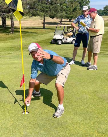 On June 23, at Sam’s Scramble, Jimmy Green got his second hole in one in 24 hours! It was at hole #10, 128 yards out with an 8 iron. It was witnessed by Dave Lawson, Ryan Balzer and Eric Greer.