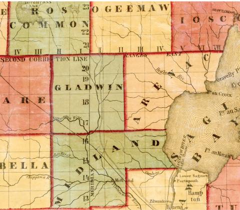 A LOOK BACK IN TIME | EARLY MAP OF GLADWIN COUNTY
