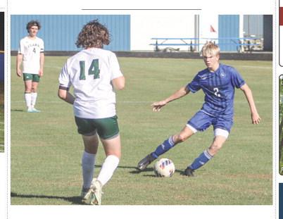 Gladwin’s Brady Demory puts the moves on the Clare defense during a recent game. The Flying G’s won big last Monday and lost in a similar fashion on Wednesday.