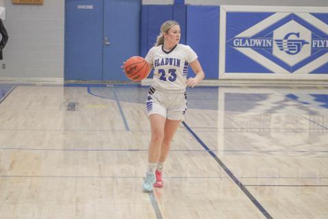 Liz Winchester scored 17 points Monday night to lead Gladwin to a 47-26 victory over visiting Coleman that gave the Flying G’s their first win of the season.