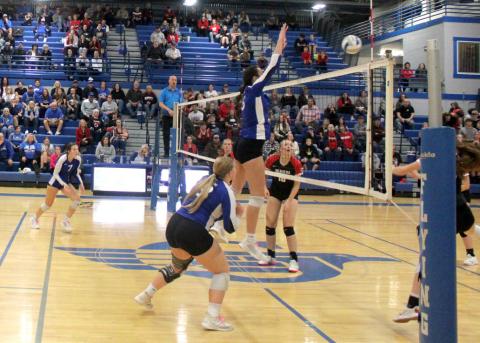 Gladwin put up a road block and earned the Cedar Cup by beating visiting Beaverton in four sets just two days after falling to the Beavers at an invitational.