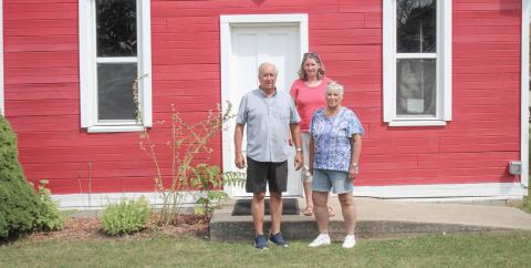 HISTORICAL VILLAGE SCHOOLHOUSE RECEIVES A FRESH COAT OF PAINT