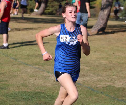 Gladwin’s Madison Louk won a medal after placing 40th at Shepherd’s Blue Jay Invitational Saturday.