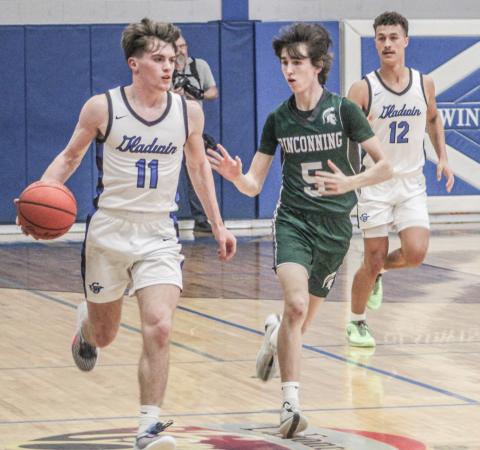 Trace Corlew will be back in the back court for Gladwin during his senior year this season.