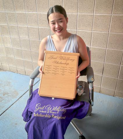 Jiayi Rees received the Gail Wildfong School of Dance Scholarship.