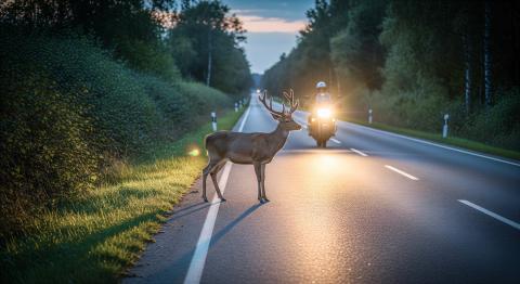 Study finds high risk of injury or death in motorcycle-deer collisions