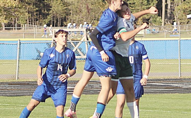 Gladwin’s Keaton Mausolf takes flight during last week’s victory over visiting Pinconning.