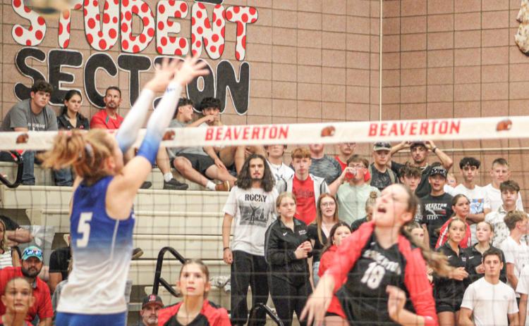 Beaverton’s Taryn Roberts had 28 kills and 20 blocks during a busy week for the Beavers leading into tonight’s Jack Pine Conference opener at Shepherd.