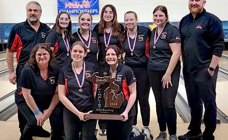 Lady Beavers place second in the state for Division 4 girls bowling