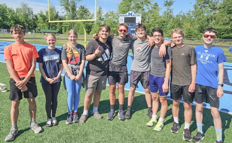 The Gladwin Junior High School qualifiers. Thank you to the Meridian coaches who let us continue practices at their facilities.