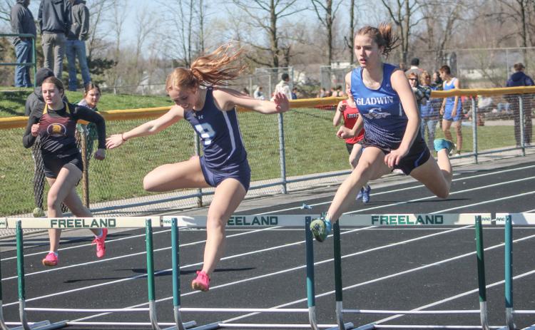 Gladwin girls’ track team loses a close one to Clare