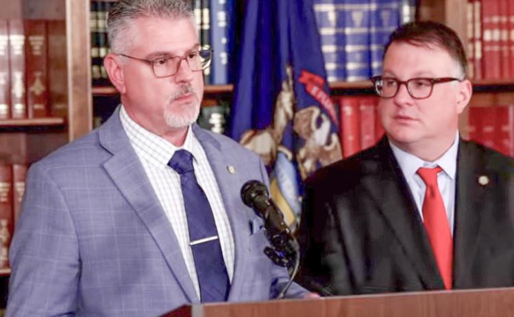 State Representative Mike Hoadley (left) submitted a plan last week for a $2.5 million grant in an effort to save Trout Lake.