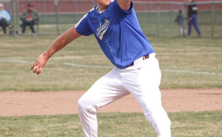 Gladwin’s Mason Meier pitched a shutout against Meridian last week in a doubleheader split.