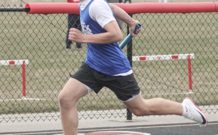 Gladwin ran away with wins in all four relays Friday at the Dust the Rust middle school track meet at Beaverton.