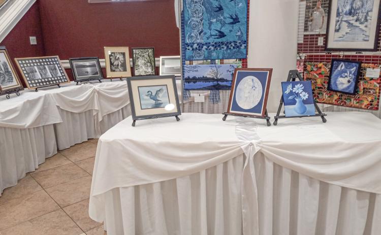 Pictured is art displayed at Riverwalk Place, which had moved from Gladwin High School.
