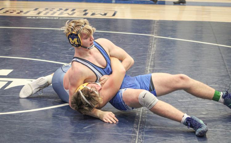 Gladwin’s Talan Goodwin went undefeated with four pins in a team tournament at Grayling on Saturday.