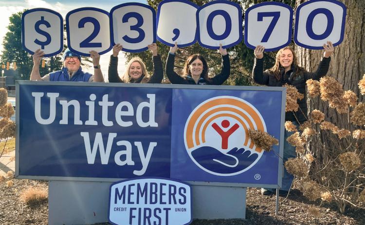 Members First Credit Union donates $23K to local United Way for team donation match