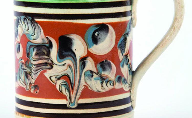 Antique mocha ware caught collectors’ attention in the mid-20th century. KOVELS.COM