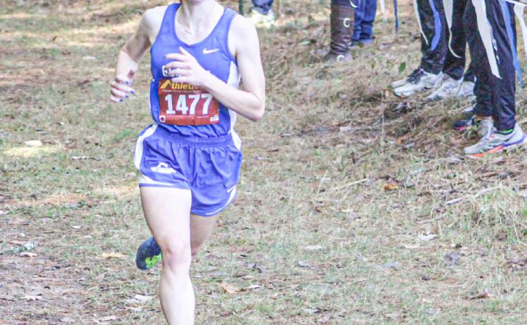 Lillian Binger ran fifth at the final Jack Pine Conference jamboree of the season last week to help Gladwin place fourth as a team.
