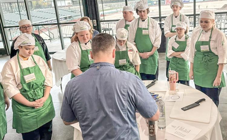 CTE Culinary Students had the opportunity to learn from industry experts, gaining valuable training that enhanced their culinary skills.