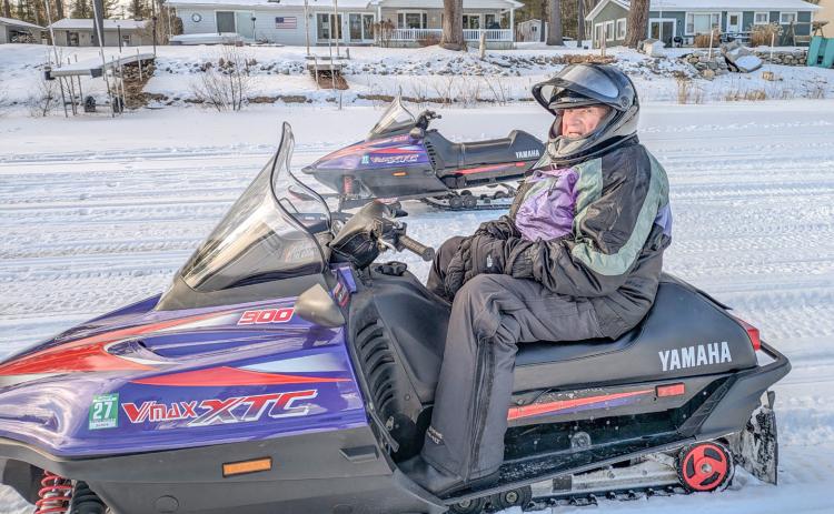 90 YEARS YOUNG AND STILL SNOWMOBILING