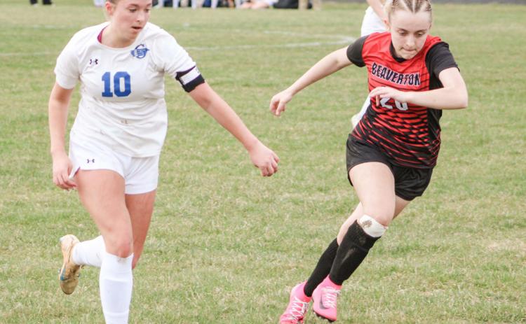 Gladwin’s Madisyn Lockwood and Beaverton’s Olivia Somers will meet again on the pitch this afternoon at Gladwin in a rematch of the Beavers 4-1 victory last month. Lockwood scored four goals in a win over Clare last week.