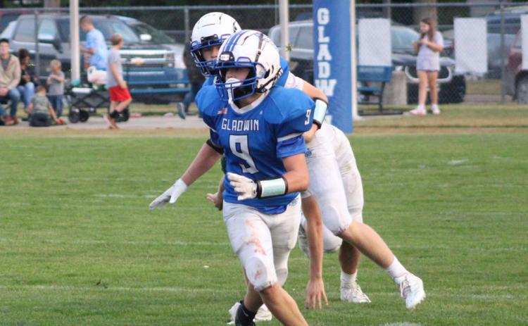 Kolten Greaves and the Gladwin junior varsity football team picked up the first win of the season.