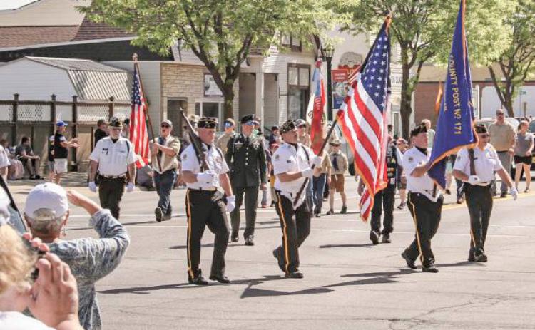Pictured is the Gladwin Memorial Day parade and program on May 27, 2024.