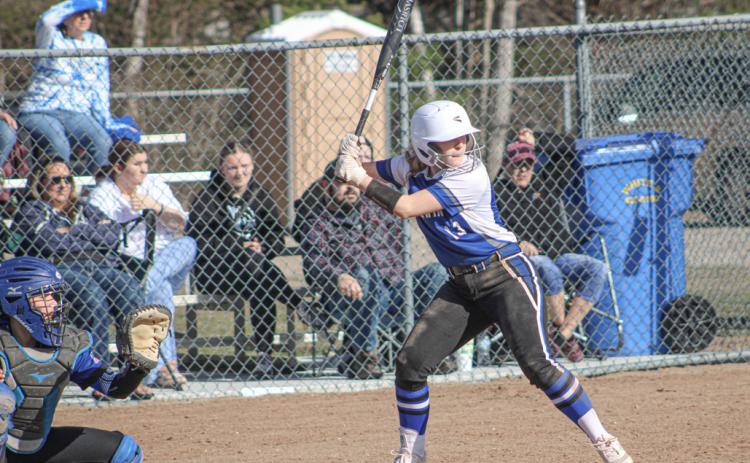 Junior catcher Liz Winchester hit .458 last season and will be back in the lineup this year for the Gladwin softball team.