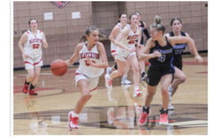 Beaverton’s Myah Hubble leads the break as the Beavers open the season with a victory over Coleman.