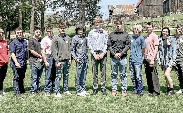 Pictured, left to right, are: Leah Davis, Kalli McGraw, Alexiea Hale, Shane Warner, Daniel Gray, Kevin Klein, Joshua Heyer Jr., Tyler Lumbert, Niccolo Gonzalez, Dalton Peters, Gary Blossey III, Blake Booker, Remmington Ruhle, Joselin Pero, Austin Langley, Ashton Stephenson, Kayley Ellis and Jade Shearer. Not pictured: Aiden McCormick and Theresa Coburn.
