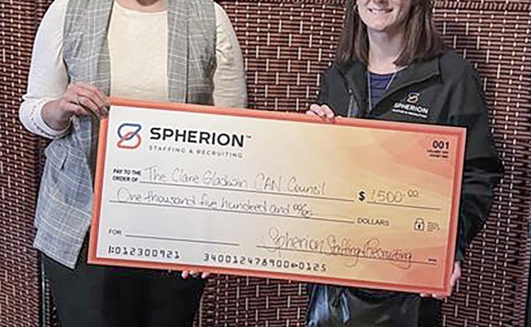 Clare-Gladwin CAN Council receives $1,500 donation