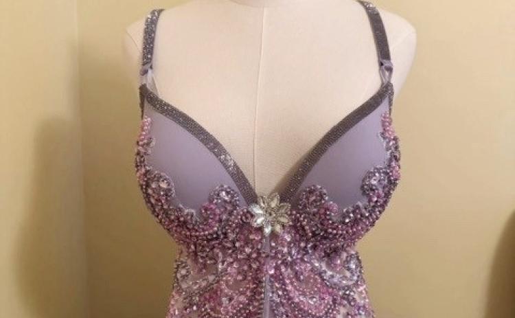 The “I am a Survivor,” donated and decorated by Cynthia Miller, a member of the Sugar Springs Stitchers, and a Detroit sports theme bra, “Lions, Tigers &amp; Wings, Oh My!,” created by Jaye Smith of Gladwin, are two of the many bras that will be auctioned off during the fundraising event.