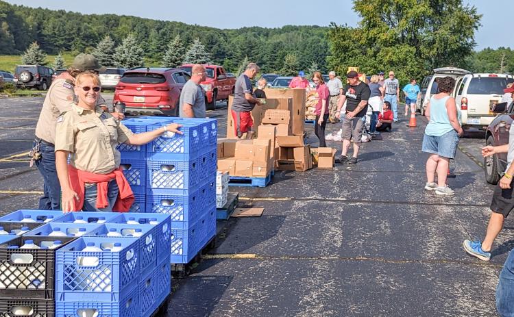 Food distribution at Christ the King a success