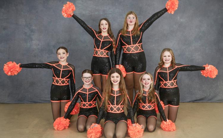Junior Pom received a diamond, first overall, and most entertaining out of 83 dances! The team earned a special invitation to Encore’s Grand Finals competition. Dancers pictured left to right, back row: Brielle Graveline, Paitynn Fishel, Bottom row: Lily Hillier, Jasmine Muma, Brynley Brubaker, Evelyn Harrison, Braelyn Farling. Missing from photo is Juliana Ritchie.