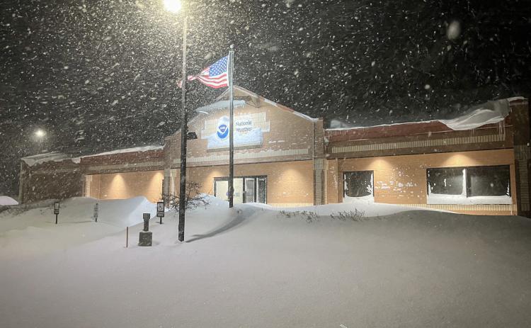 The National Weather Service used lake-effect data to forecast the duration and severity of the 2022 Christmas blizzard in Northwest Michigan. NATIONAL WEATHER SERVICE/GAYLORD