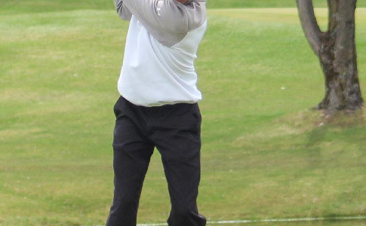 Collin Foster led the Gladwin golf team during a tough two-day tournament at Ferris State last week.