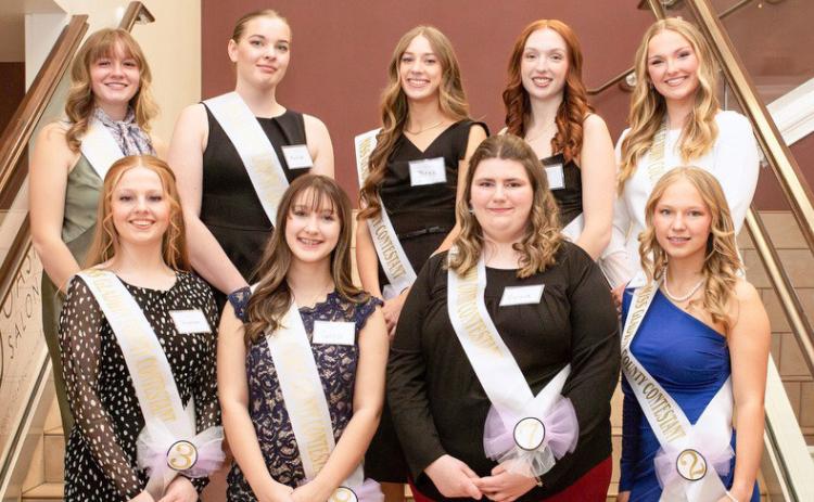 Miss Gladwin County contestants for 2025.