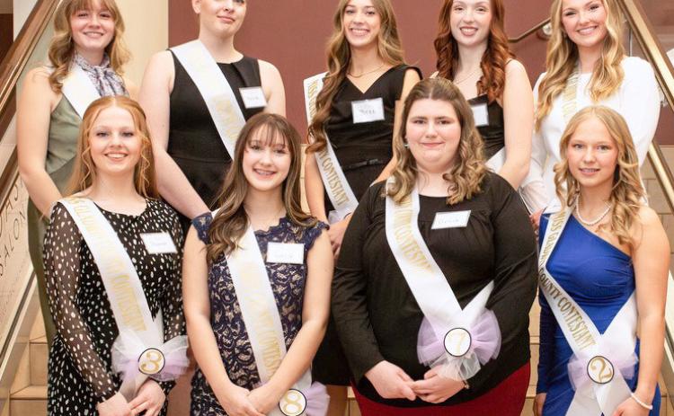 Miss Gladwin County contestants for 2025.
