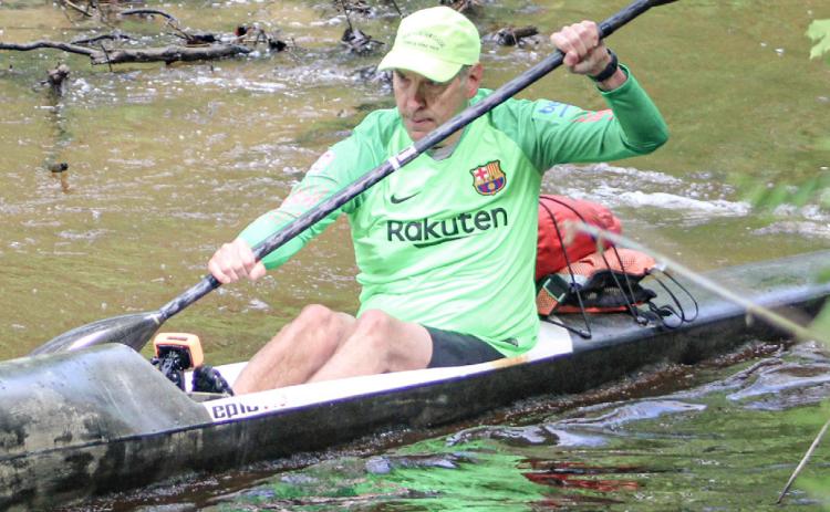 Robert Michalec, of Escanaba, is a veteran of river races statewide. He was the first solo paddler to finish and gave glowing reviews of the inaugural Gladwin County River Race of Two Cities Saturday.
